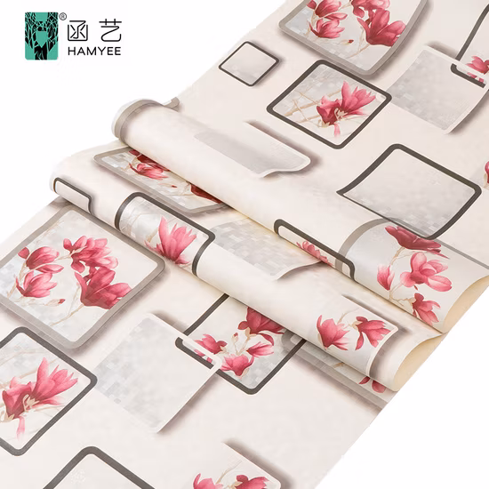 Wall Paper Roll Home Decoration PVC Non Woven Wall Decor 3D 4D Wallpaper Luxury Glitter for Sale
