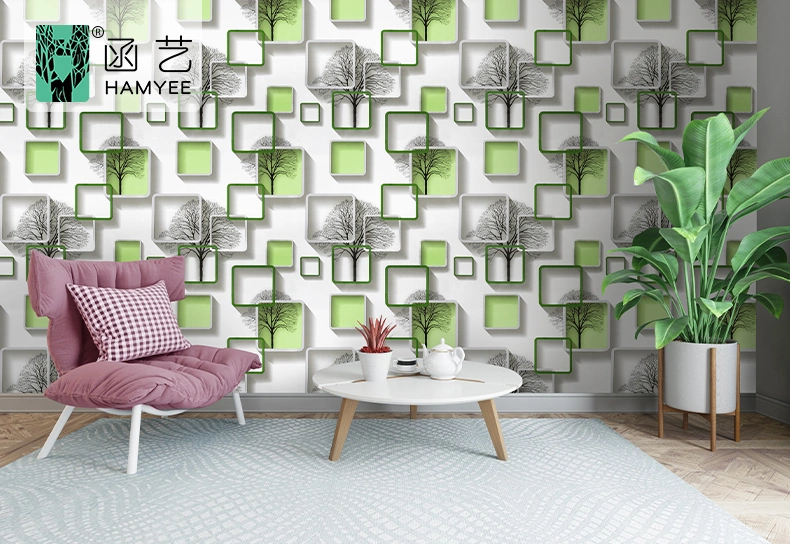 Factory Wholesale Modern Self Adhesive Wall Paper PVC Waterproof Wallpaper Home Decoration