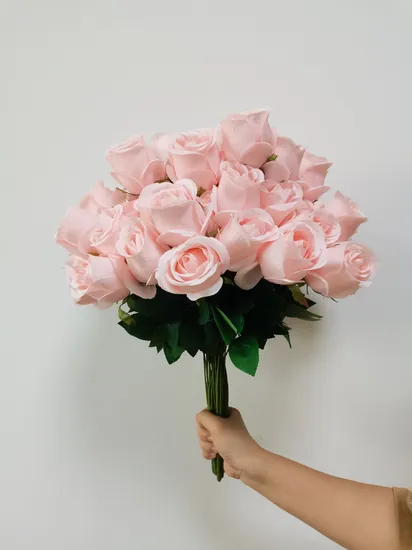 Factory Direct Wholesale Different Design Silk Fabric Rose Artificial Flower
