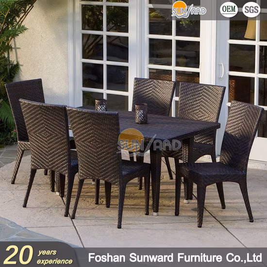 Prix ​​d'usine en gros chaise de jardin mobilier d'extérieur moderne Patio loisirs canapé meubles en rotin