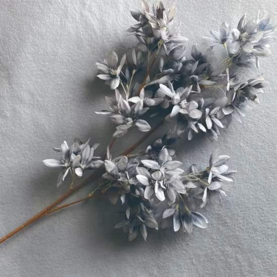 Arrangements de fleurs artificielles bon marché de fleur de gloire du matin en plastique de 62cm pour la décoration à la maison